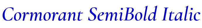 Cormorant SemiBold Italic fuente